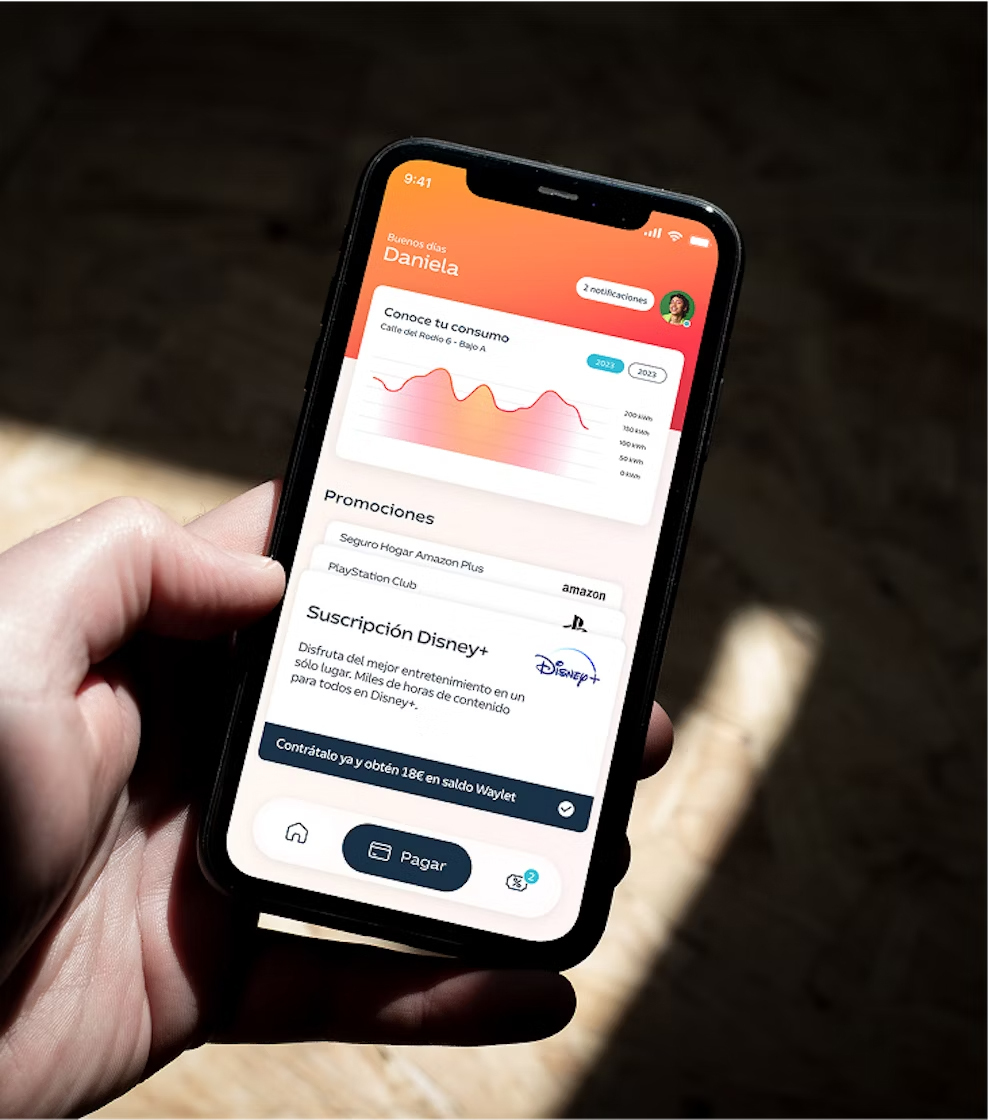 Mobile interface using Repsol Sole Display and Text