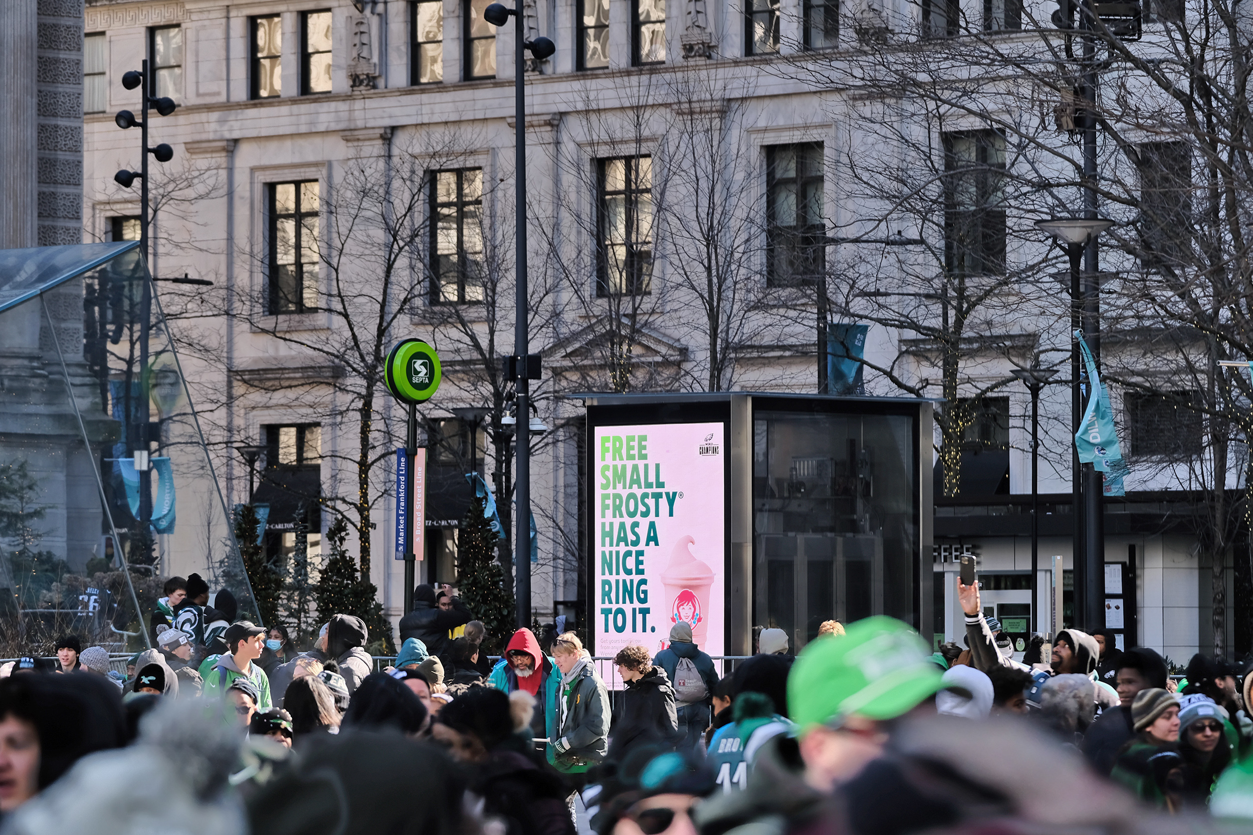 Frosty OOH advertising, using Wendy’s Fresh