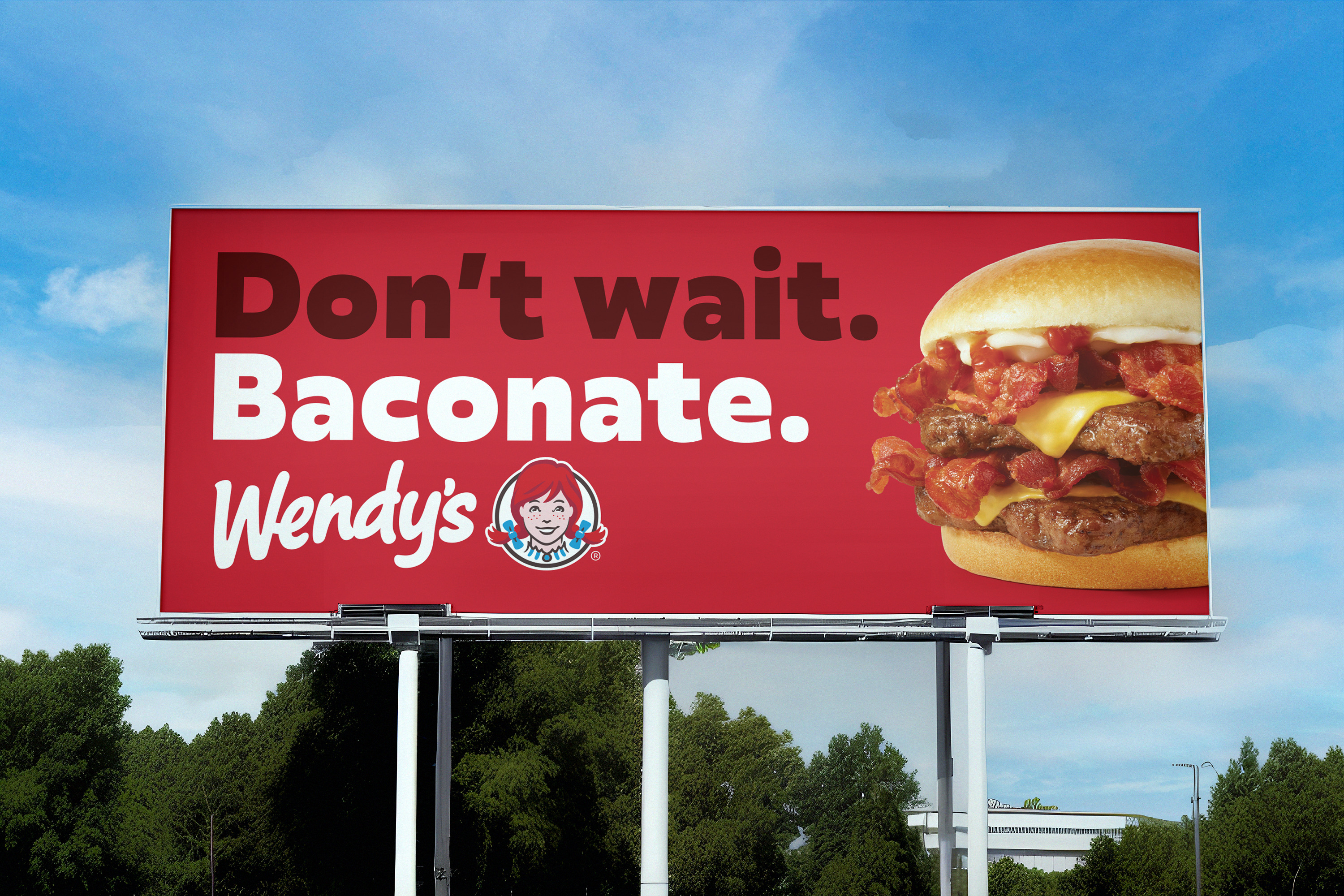 Wendys In Use Billboard