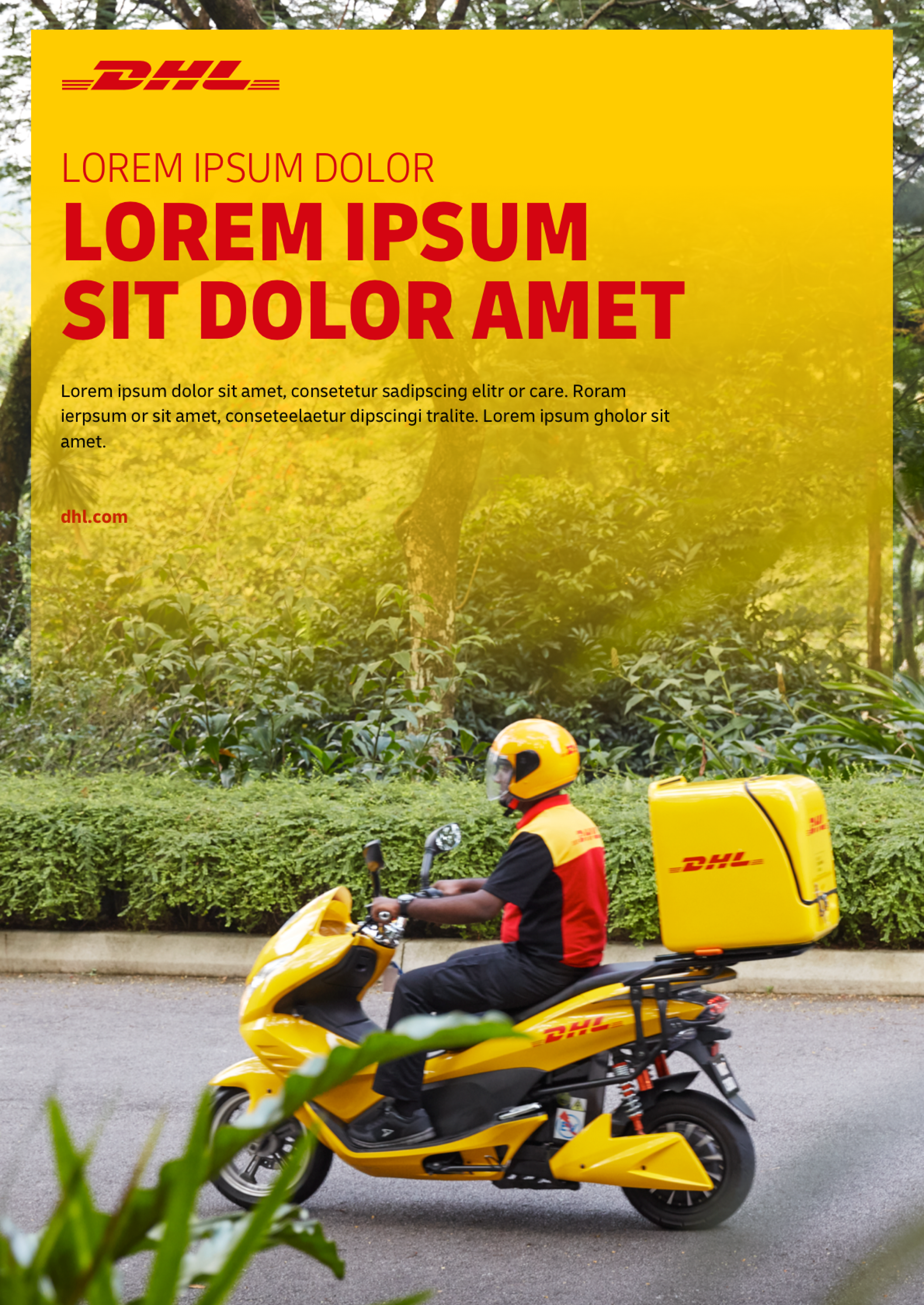 DHL printed material layout