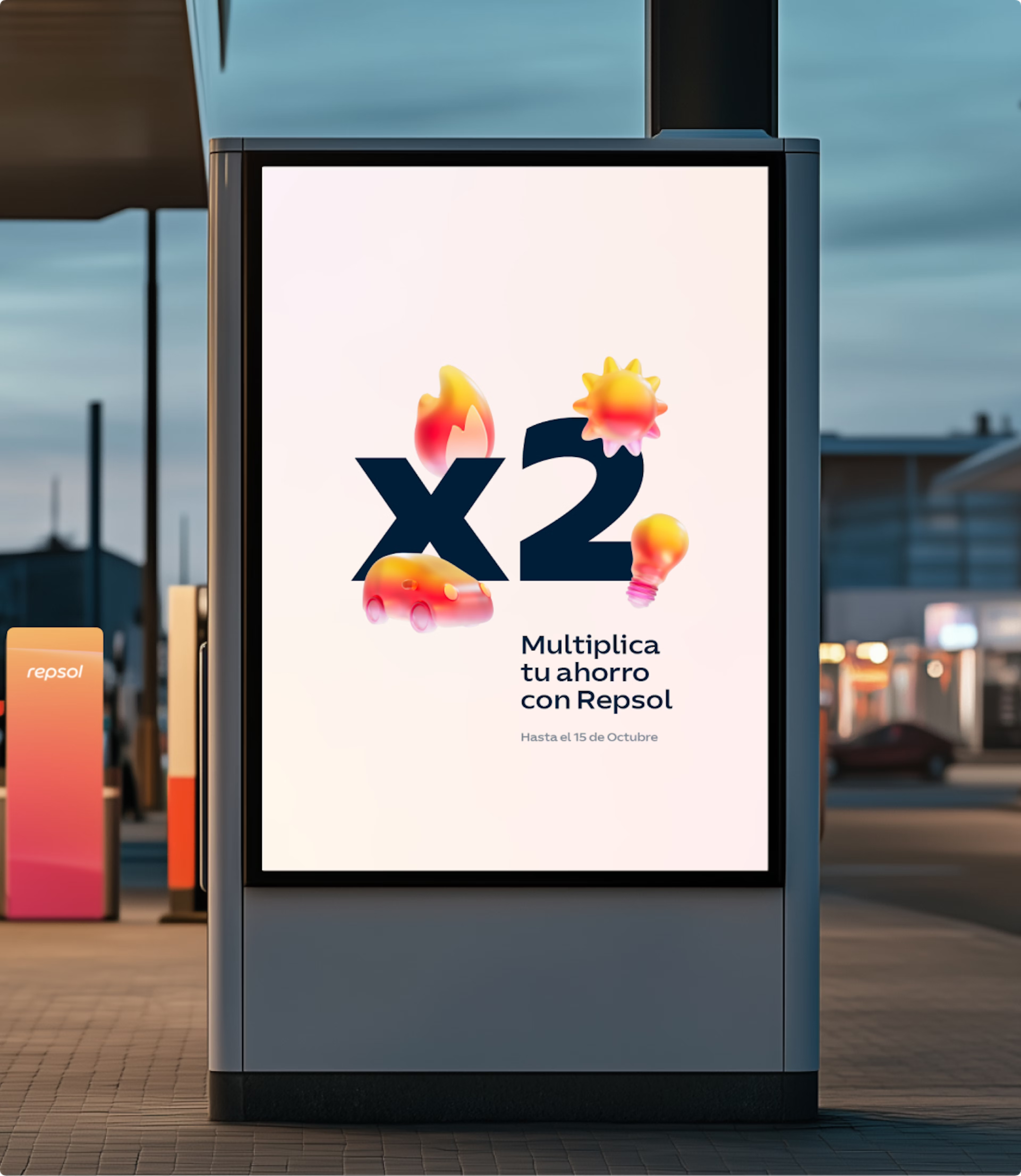 Campaign featuring Repsol Sole Display